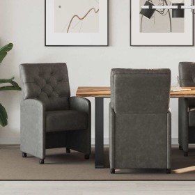 Sillas de Comedor con Ruedas 2 pcs Negro 58 x 67 x 97 cm en Sillas de comedor | Comprar online en Foru.es