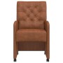 Sillas de Comedor con Ruedas 2 pcs Marrón 58 x 67 x 97 cm en Sillas de comedor | Comprar online en Foru.es