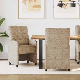 Sillas de Comedor con Ruedas 2 pcs Gris claro 58 x 67 x 97 cm en Sillas de comedor | Comprar online en Foru.es