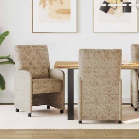 Sillas de Comedor con Ruedas 2 pcs Gris claro 58 x 67 x 97 cm en Sillas de comedor | Comprar online en Foru.es