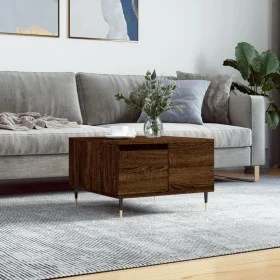Brown oak plywood coffee table 55x55x36.5 cm by vidaXL, Coffee table - Ref: Foro24-830755, Price: 56,43 €, Discount: %