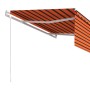 Toldo retráctil automático con persiana naranja/marrón 4,5x3 m en Toldos | Comprar online en Foru.es