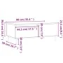 Concrete gray plywood coffee table 90x50x36.5 cm by vidaXL, Coffee table - Ref: Foro24-830800, Price: 55,72 €, Discount: %