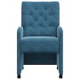 Sillas de Comedor con Ruedas 2 pcs Azul 58 x 67 x 97 cm en Sillas de comedor | Comprar online en Foru.es