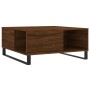 Mesa de centro madera contrachapada roble marrón 80x80x36,5 cm de vidaXL, Mesas de centro - Ref: Foro24-830795, Precio: 106,5...