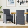 Sillas de Comedor con Ruedas 2 pcs Gris oscuro 58 x 67 x 97 cm en Sillas de comedor | Comprar online en Foru.es