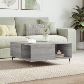 Mesa de centro madera contrachapada gris Sonoma 80x80x36,5 cm de vidaXL, Mesas de centro - Ref: Foro24-830778, Precio: 74,14 ...