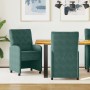 Sillas de Comedor con Ruedas 2 pcs Verde oscuro 58 x 67 x 97 cm en Sillas de comedor | Comprar online en Foru.es