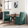 Sillas de Comedor con Ruedas 2 pcs Verde oscuro 58 x 67 x 97 cm en Sillas de comedor | Comprar online en Foru.es