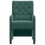 Sillas de Comedor con Ruedas 2 pcs Verde oscuro 58 x 67 x 97 cm en Sillas de comedor | Comprar online en Foru.es