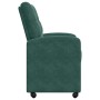 Sillas de Comedor con Ruedas 2 pcs Verde oscuro 58 x 67 x 97 cm en Sillas de comedor | Comprar online en Foru.es