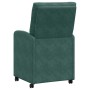 Sillas de Comedor con Ruedas 2 pcs Verde oscuro 58 x 67 x 97 cm en Sillas de comedor | Comprar online en Foru.es