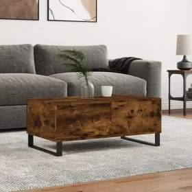 Mesa de centro madera contrachapada roble ahumado 90x50x36,5 cm de vidaXL, Mesas de centro - Ref: Foro24-830817, Precio: 70,8...