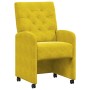 Sillas de Comedor con Ruedas 2 pcs Amarillo 58 x 67 x 97 cm en Sillas de comedor | Comprar online en Foru.es