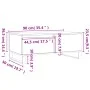 Smoked oak plywood coffee table 90x50x36.5 cm by vidaXL, Coffee table - Ref: Foro24-830817, Price: 70,88 €, Discount: %