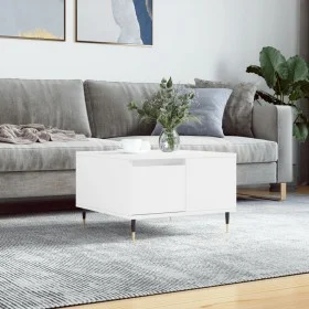 Mesa de centro madera contrachapada blanco 55x55x36,5 cm de vidaXL, Mesas de centro - Ref: Foro24-830748, Precio: 56,97 €, De...