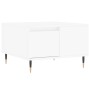 Mesa de centro madera contrachapada blanco 55x55x36,5 cm de vidaXL, Mesas de centro - Ref: Foro24-830748, Precio: 57,61 €, De...