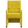 Sillas de Comedor con Ruedas 2 pcs Amarillo 58 x 67 x 97 cm en Sillas de comedor | Comprar online en Foru.es