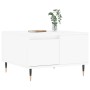 Mesa de centro madera contrachapada blanco 55x55x36,5 cm de vidaXL, Mesas de centro - Ref: Foro24-830748, Precio: 57,61 €, De...