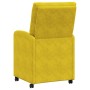 Sillas de Comedor con Ruedas 2 pcs Amarillo 58 x 67 x 97 cm en Sillas de comedor | Comprar online en Foru.es