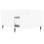 Mesa de centro madera contrachapada blanco 55x55x36,5 cm de vidaXL, Mesas de centro - Ref: Foro24-830748, Precio: 57,61 €, De...