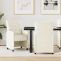 Sillas de Comedor con Ruedas 2 pcs Crema 58 x 67 x 97 cm en Sillas de comedor | Comprar online en Foru.es