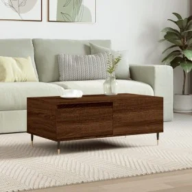 Mesa de centro madera contrachapada marrón roble 90x50x36,5 cm de vidaXL, Mesas de centro - Ref: Foro24-830803, Precio: 52,03...
