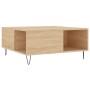 Mesa de centro madera contrachapada roble Sonoma 80x80x36,5 cm de vidaXL, Mesas de centro - Ref: Foro24-830783, Precio: 75,60...