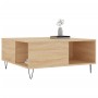 Mesa de centro madera contrachapada roble Sonoma 80x80x36,5 cm de vidaXL, Mesas de centro - Ref: Foro24-830783, Precio: 75,60...