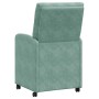 Sillas de Comedor con Ruedas 2 pcs Verde mar 58 x 67 x 97 cm en Sillas de comedor | Comprar online en Foru.es
