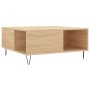Mesa de centro madera contrachapada roble Sonoma 80x80x36,5 cm de vidaXL, Mesas de centro - Ref: Foro24-830783, Precio: 75,60...