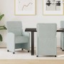 Sillas de Comedor con Ruedas 2 pcs Gris claro 58 x 65 x 98 cm en Sillas de comedor | Comprar online en Foru.es