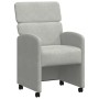 Sillas de Comedor con Ruedas 2 pcs Gris claro 58 x 65 x 98 cm en Sillas de comedor | Comprar online en Foru.es