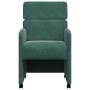 Sillas de Comedor con Ruedas 2 pcs Verde oscuro 58 x 65 x 98 cm en Sillas de comedor | Comprar online en Foru.es