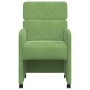 Sillas de Comedor con Ruedas 2 pcs Verde claro 58 x 65 x 98 cm en Sillas de comedor | Comprar online en Foru.es