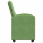 Sillas de Comedor con Ruedas 2 pcs Verde claro 58 x 65 x 98 cm en Sillas de comedor | Comprar online en Foru.es