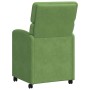 Sillas de Comedor con Ruedas 2 pcs Verde claro 58 x 65 x 98 cm en Sillas de comedor | Comprar online en Foru.es