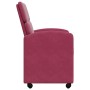 Sillas de Comedor con Ruedas con ruedas 2 pcs Rojo vino tinto en Sillas de comedor | Comprar online en Foru.es