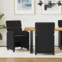 Sillas de Comedor con Ruedas 2 pcs Negro 58 x 65 x 98 cm en Sillas de comedor | Comprar online en Foru.es