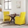 Sillas de Comedor con Ruedas 2 pcs Amarillo 58 x 65 x 98 cm en Sillas de comedor | Comprar online en Foru.es