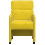 Sillas de Comedor con Ruedas 2 pcs Amarillo 58 x 65 x 98 cm en Sillas de comedor | Comprar online en Foru.es