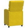 Sillas de Comedor con Ruedas 2 pcs Amarillo 58 x 65 x 98 cm en Sillas de comedor | Comprar online en Foru.es