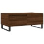 Mesa de centro madera contrachapada marrón roble 90x50x36,5 cm de vidaXL, Mesas de centro - Ref: Foro24-830819, Precio: 74,11...