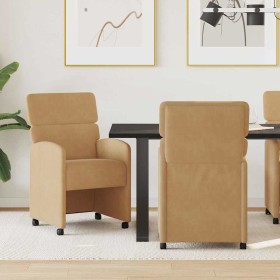 Sillas de Comedor con Ruedas 2 pcs Marrón 58 x 65 x 98 cm en Sillas de comedor | Comprar online en Foru.es