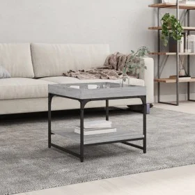 Mesa de centro madera de ingeniería gris Sonoma 49,5x49,5x45 cm de vidaXL, Mesas de centro - Ref: Foro24-832811, Precio: 36,2...