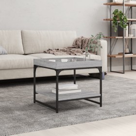 Mesa de centro madera de ingeniería gris Sonoma 49,5x49,5x45 cm de vidaXL, Mesas de centro - Ref: Foro24-832811, Precio: 36,7...