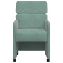 Sillas de Comedor con Ruedas 2 pcs Verde mar 58 x 65 x 98 cm en Sillas de comedor | Comprar online en Foru.es