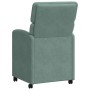 Sillas de Comedor con Ruedas 2 pcs Verde mar 58 x 65 x 98 cm en Sillas de comedor | Comprar online en Foru.es