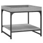 Mesa de centro madera de ingeniería gris Sonoma 49,5x49,5x45 cm de vidaXL, Mesas de centro - Ref: Foro24-832811, Precio: 36,7...