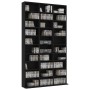Armario para CDs madera contrachapada negro 102x16x177,5 cm de vidaXL, Almacenamiento para CD y DVD - Ref: Foro24-801779, Pre...